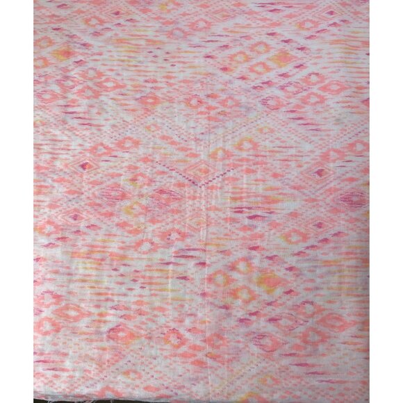 American Eagle Outfitters Pink & Orange Infinity Scarf Frayed Hem - Picture 2 of 4